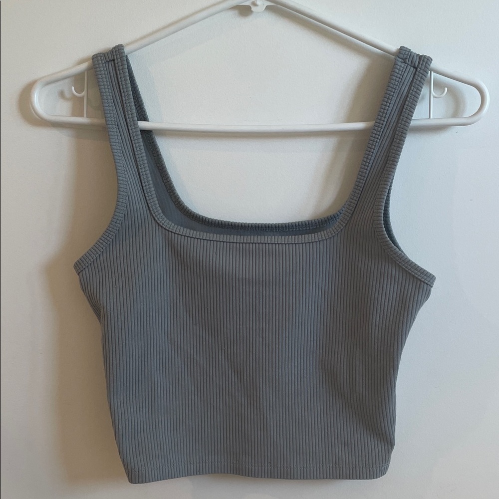 Hollister Gray Ribbed Women's Tank Top